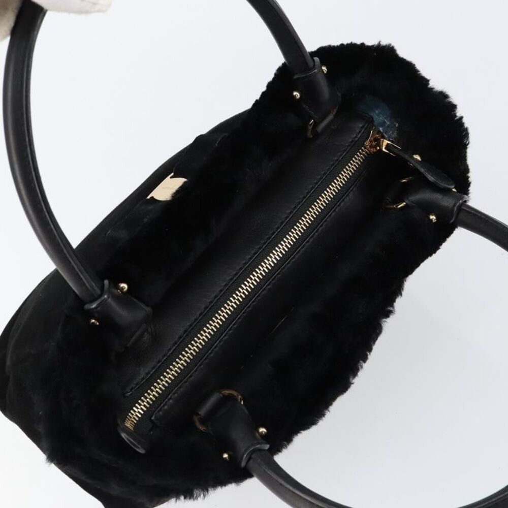Salvatore Ferragamo Vala Suede Black Suede Handbag - Picture 16 of 16